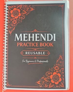 Reusable mehendi practice book A4 size
