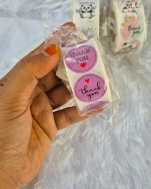 1inch Thank you sticker roll